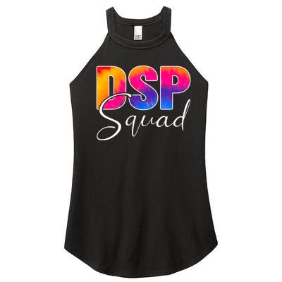 Dsp Squad Colorful Watercolor Pride Women’s Perfect Tri Rocker Tank