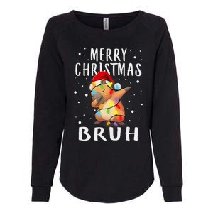 Dabbing Santa Capy Light Merry Christmas Bruh Boy Girl Funny Womens California Wash Sweatshirt