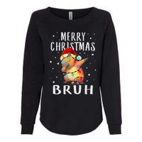 Dabbing Santa Capy Light Merry Christmas Bruh Boy Girl Funny Womens California Wash Sweatshirt