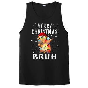 Dabbing Santa Capy Light Merry Christmas Bruh Boy Girl Funny PosiCharge Competitor Tank