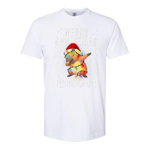 Dabbing Santa Capy Light Merry Christmas Bruh Boy Girl Funny Softstyle CVC T-Shirt