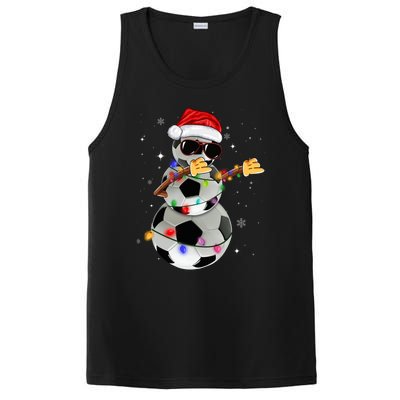 Dabbing Soccer Christmas Lights Pajama Xmas Dancing Styles Gift PosiCharge Competitor Tank