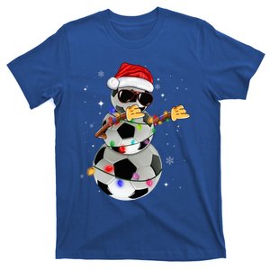 Dabbing Soccer Christmas Lights Pajama Xmas Dancing Styles Gift T-Shirt