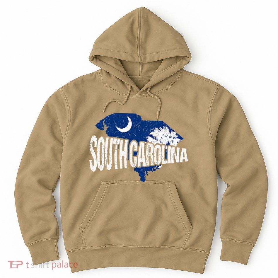 Distressed South Carolina Hoodie