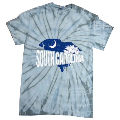 Distressed South Carolina Tie-Dye T-Shirt
