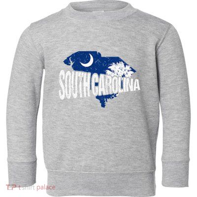 Distressed South Carolina Toddler Sweatshirt