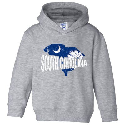 Distressed South Carolina Toddler Hoodie