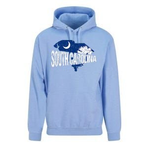 Distressed South Carolina Unisex Surf Hoodie