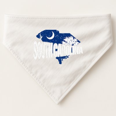 Distressed South Carolina USA-Made Doggie Bandana