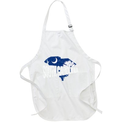 Distressed South Carolina Full-Length Apron With Pockets