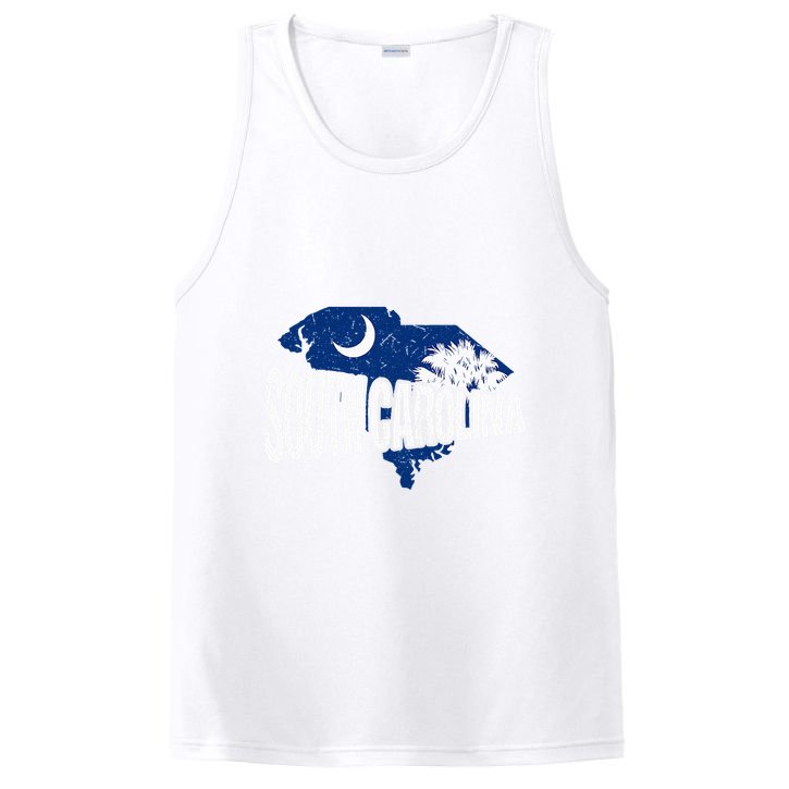 Distressed South Carolina PosiCharge Competitor Tank