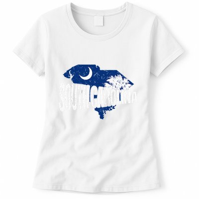 Distressed South Carolina Womens T-Shirt