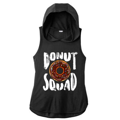 Donut Squad Cool Donut Lover Doughnut Gift Ladies PosiCharge Tri-Blend Wicking Draft Hoodie Tank