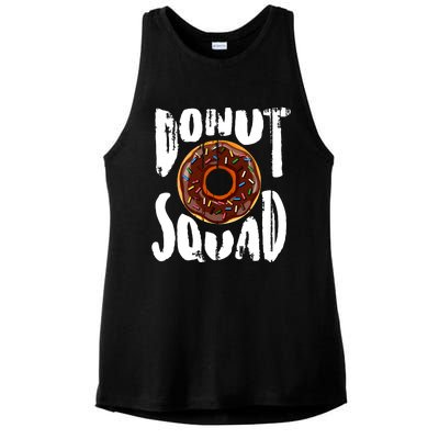 Donut Squad Cool Donut Lover Doughnut Gift Ladies PosiCharge Tri-Blend Wicking Tank