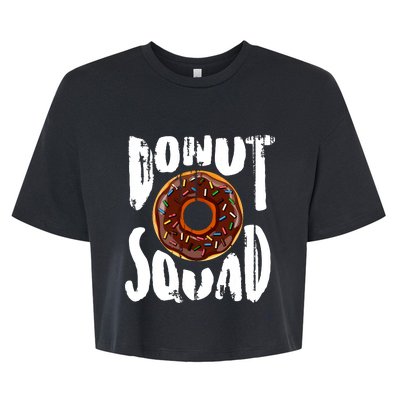 Donut Squad Cool Donut Lover Doughnut Gift Bella+Canvas Jersey Crop Tee