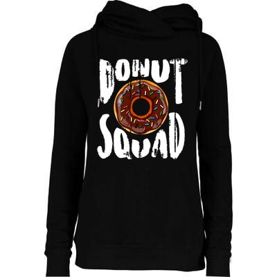 Donut Squad Cool Donut Lover Doughnut Gift Womens Funnel Neck Pullover Hood