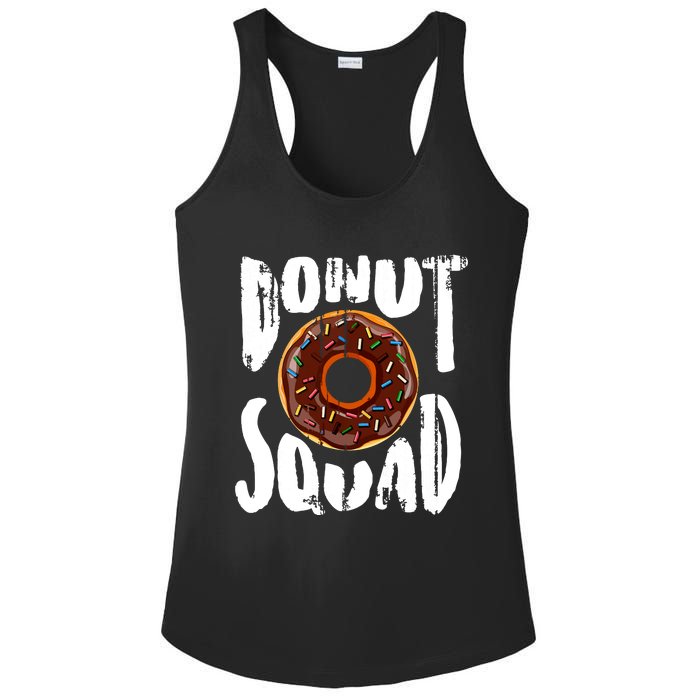 Donut Squad Cool Donut Lover Doughnut Gift Ladies PosiCharge Competitor Racerback Tank