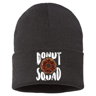 Donut Squad Cool Donut Lover Doughnut Gift Sustainable Knit Beanie