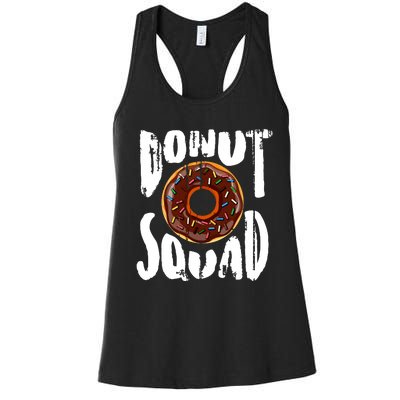 Donut Squad Cool Donut Lover Doughnut Gift Women's Racerback Tank