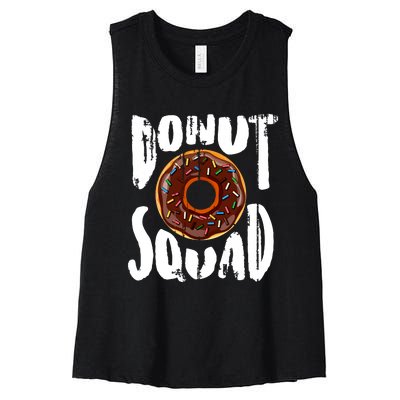 Donut Squad Cool Donut Lover Doughnut Gift Women's Racerback Cropped Tank