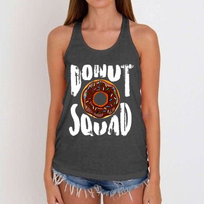 Donut Squad Cool Donut Lover Doughnut Gift Women's Knotted Racerback Tank