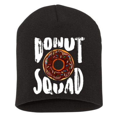 Donut Squad Cool Donut Lover Doughnut Gift Short Acrylic Beanie