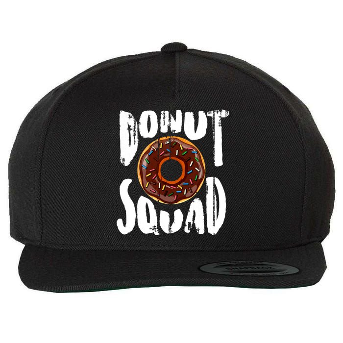 Donut Squad Cool Donut Lover Doughnut Gift Wool Snapback Cap