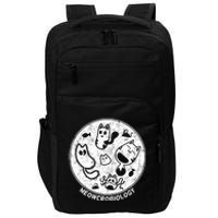 Distressed Science Cat Bacteria Microbiology Meowcrobiology Impact Tech Backpack