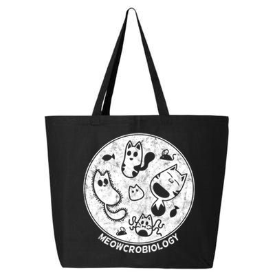 Distressed Science Cat Bacteria Microbiology Meowcrobiology 25L Jumbo Tote