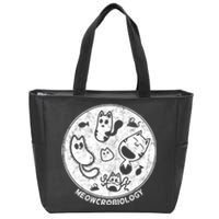 Distressed Science Cat Bacteria Microbiology Meowcrobiology Zip Tote Bag