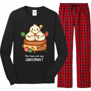 DIM SUM CHRISTMAS TEE Classic Long Sleeve Pajama Set