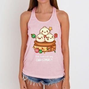 DIM SUM CHRISTMAS TEE Classic Women's Knotted Racerback Tank