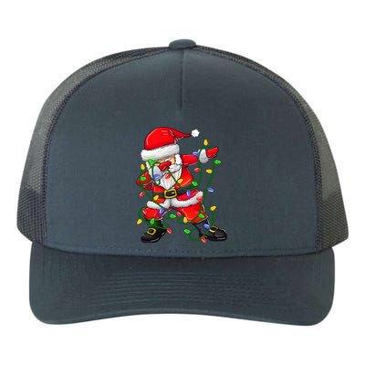 Dabbing Santa Cute Gift For Boys Girls Christmas Tree Lights Cool Gift Yupoong Adult 5-Panel Trucker Hat