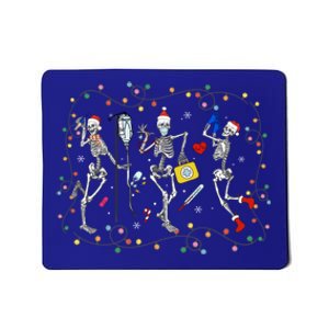 Dancing Skeleton Christmas Nurse Nursing Scrub Top Xmas Cool Gift Mousepad