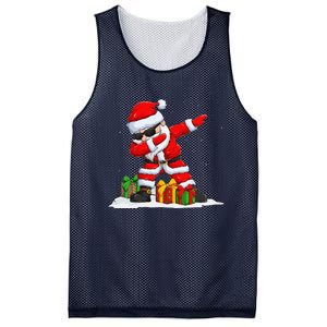 Dabbing Santa Claus Christmas Funny Funny Xmas Dab Dance Mesh Reversible Basketball Jersey Tank