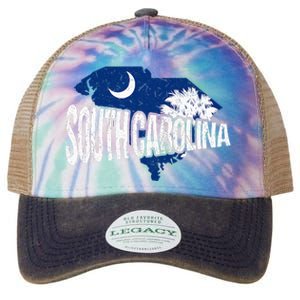 Distressed South Carolina Legacy Tie Dye Trucker Hat