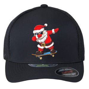 Dabbing Santa Claus Kids Boys Skate Skateboard Christmas TShirt Flexfit Unipanel Trucker Cap