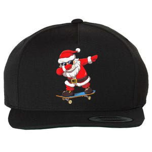 Dabbing Santa Claus Kids Boys Skate Skateboard Christmas TShirt Wool Snapback Cap