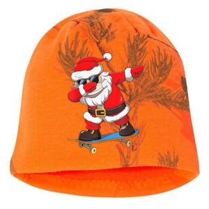 Dabbing Santa Claus Kids Boys Skate Skateboard Christmas TShirt Kati - Camo Knit Beanie