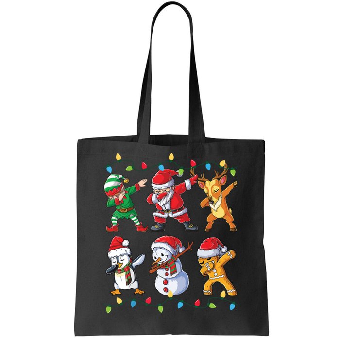 Dabbing Santa Christmas Boy Girls Xmas Dab Tote Bag