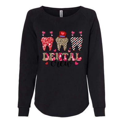 Dental Squad Cute Teeth Dental Assistant Valentine's Day Gift Womens California Wash Sweatshirt