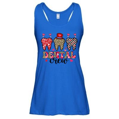 Dental Squad Cute Teeth Dental Assistant Valentine's Day Gift Ladies Essential Flowy Tank