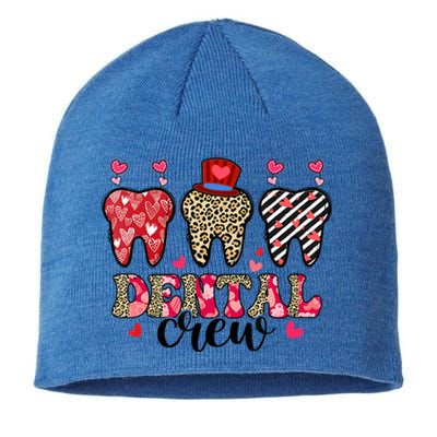 Dental Squad Cute Teeth Dental Assistant Valentine's Day Gift Sustainable Beanie