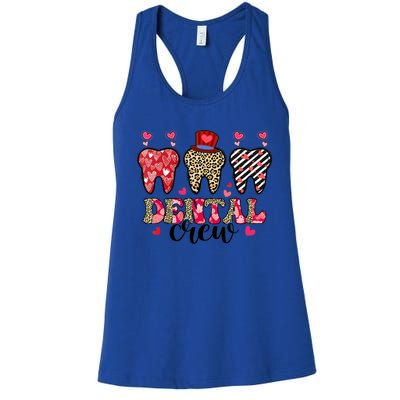 Dental Squad Cute Teeth Dental Assistant Valentine's Day Gift Women's Racerback Tank