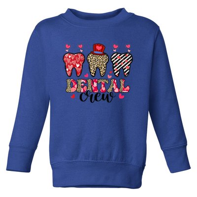 Dental Squad Cute Teeth Dental Assistant Valentine's Day Gift Toddler Sweatshirt