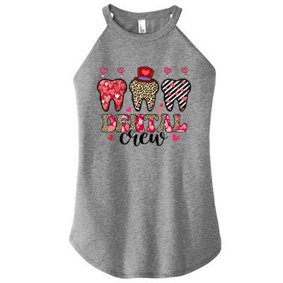 Dental Squad Cute Teeth Dental Assistant Valentine's Day Gift Women's Perfect Tri Rocker Tank