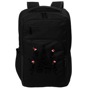 Dancing Skeleton Christmas Tree Xmas Vibes Skeleton Gift Impact Tech Backpack