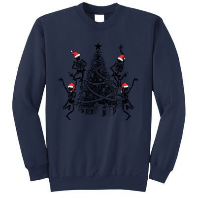 Dancing Skeleton Christmas Tree Xmas Vibes Skeleton Gift Sweatshirt