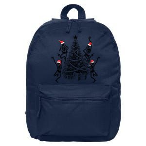 Dancing Skeleton Christmas Tree Xmas Vibes Skeleton Gift 16 in Basic Backpack