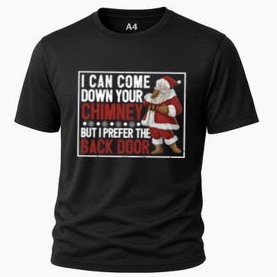 Dirty Santa Claus Jokes Xmas Pj I Can Come Down Your Chimney Gift Performance Shirt
